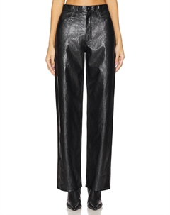 Брюки из искусственной кожи shea, черный Rag & bone