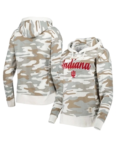 Женский пуловер с капюшоном Pressbox Camo Indiana Hoosiers San Pablo Unbranded