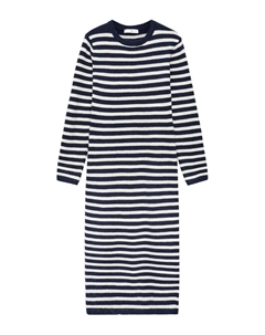 Вязаное платье Knitted dress ELIOTA, темно-синий Mango