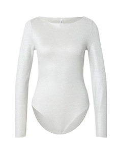 Классический топ Shirt Bodysuit ONLLUCCA, серебряный Only