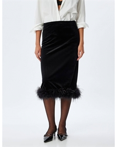 Юбка миди Skirt, черный Koton