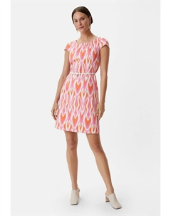 Повседневное платье MIT ALL-OVER-PRINT, цвет rosa Comma,