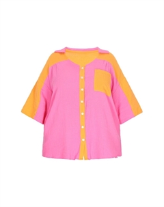 Блузка с коротким рукавом Blouse, светло-розовый Mymo