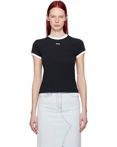 Контрастная футболка, черный Msgm