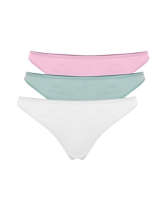 Стринги Thong, цвет light beige/mint/rose Trendyol