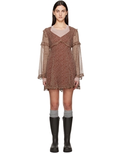 Бордовое мини-платье Cardato Weekend max mara