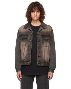 Куртка из стираного денима, черный We11done