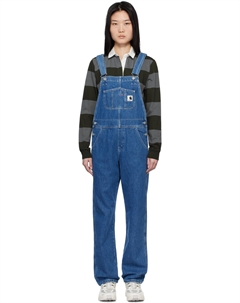 Комбинезон джинсовый прямой Bib, синий Carhartt work in progress