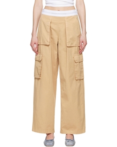 Бежевые брюки Cargo Rave Alexander wang