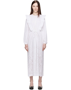 Бело-рыжее платье миди A.p.c.