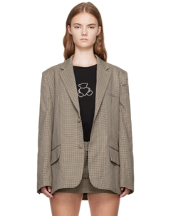 Блейзер с подкладкой на плечах, бежевый We11done