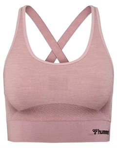 Спортивный бюстгальтер Sports Top Hmlclea Yoga Damen, цвет WOODROSE/ROSE TAUPE MELANGE Hummel