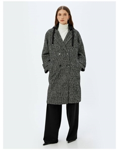 Тренч Mantel, цвет Schwarz Gemustert Koton