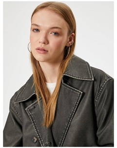 Тренч Trenchcoat, антрацит Koton