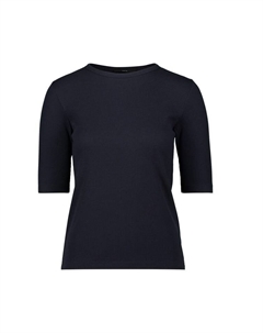 Футболка Basicshirt mit Rundhalsausschnitt, цвет Hydrangea Zero