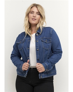 Джинсовая куртка KCVICKA, цвет Medium Blue Washed Denim Kaffe curve