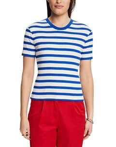 Футболка Shirt, цвет Blau/Weiß Esprit