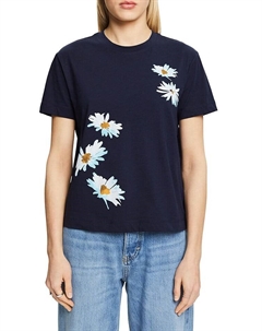 Футболка Shirt, темно-синий Esprit