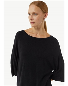 Пуловер Strickpullover 3/4 Arm, черный Comma,