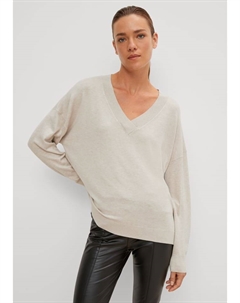 Пуловер Pullover langarm, бежевый Comma,