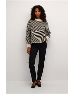 Пуловер Pullover, цвет Schwarz/Beige Kaffe