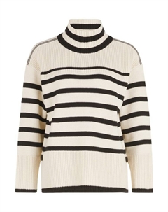 Пуловер Grobstrick-Pullover mit Streifen, цвет Patch Beige/Black Betty barclay