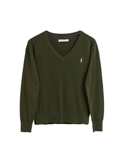 Пуловер Pullover, темно-зеленый Polo club