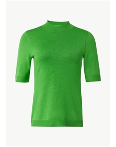 Пуловер Strickpullover kurzarm, зеленый Comma,