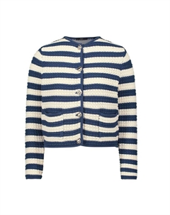 Кардиган Strickjacke mit Streifen, цвет CreamDark Blue Zero