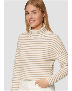 Пуловер Strickpullover langarm, цвет Braun-creme S.oliver