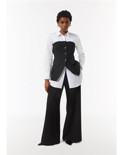 Тканевые брюки Hose lang, черный Comma,