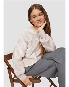 Пуловер Strickpullover langarm, бежевый Qs