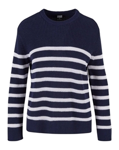 Пуловер Gestrickter Rundhalsausschnitt, цвет navy/white Urban classics
