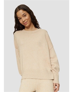 Пуловер Strickpullover langarm, бежевый Qs