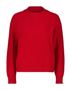 Пуловер Grobstrick-Pullover mit Struktur, красный Betty barclay