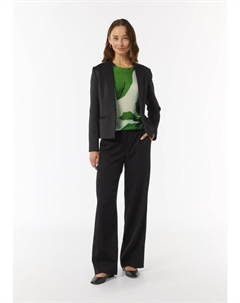 Пуловер Strickpullover kurzarm, цвет Mehrfarbig-weiß Comma,