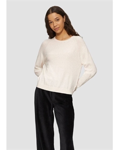 Пуловер Strickpullover langarm, кремовый Qs