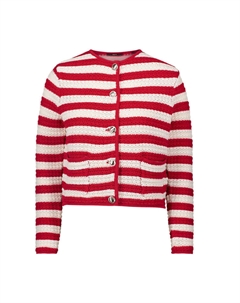 Кардиган Strickjacke mit Streifen, цвет CreamRed Zero