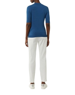 Пуловер Strickpullover kurzarm, синий Comma,