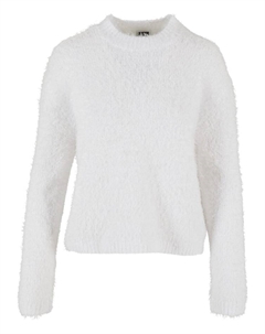 Пуловер Gestrickter Rundhalsausschnitt, белый Urban classics