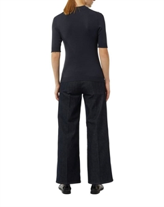 Пуловер Strickpullover kurzarm, синий Comma,