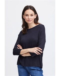 Пуловер Strickpullover FRBLUME PU 2 20610794 Schlichter Strickpullover, синий Fransa