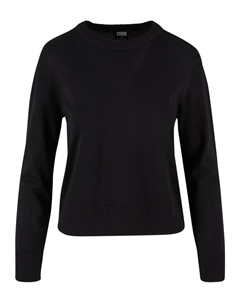 Пуловер Gestrickter Rundhalsausschnitt, черный Urban classics