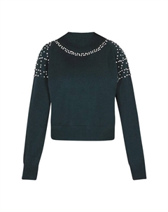 Пуловер Pullover, темно-зеленый Faina