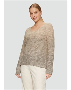 Пуловер Strickpullover langarm, бежевый S.oliver