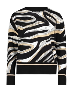 Пуловер Feinstrickpullover langarm, цвет Schwarz/Grau Betty barclay