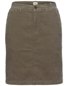 Юбка до колена Rock mit elastischem Bund, цвет Dunkelkhaki Camel active