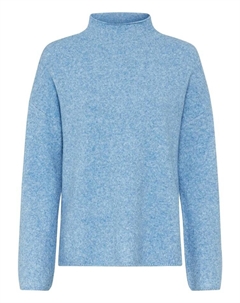Пуловер Rollkragenpullover aus einem Wollmix, светло-синий Camel active