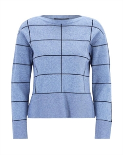 Пуловер Strickpullover langarm, цвет Patch Blue/Dark Blue Betty barclay