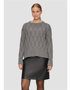 Пуловер Strickpullover langarm, серый S.oliver